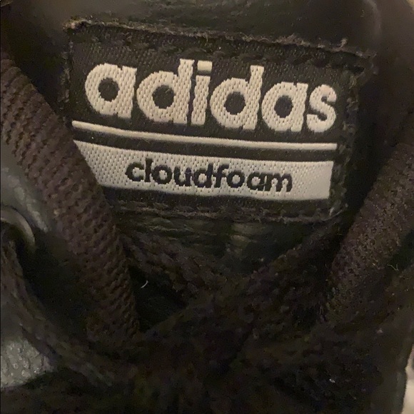 Adidas Black-White Cloudfoam Sneakers S 13 - Picture 5 of 5